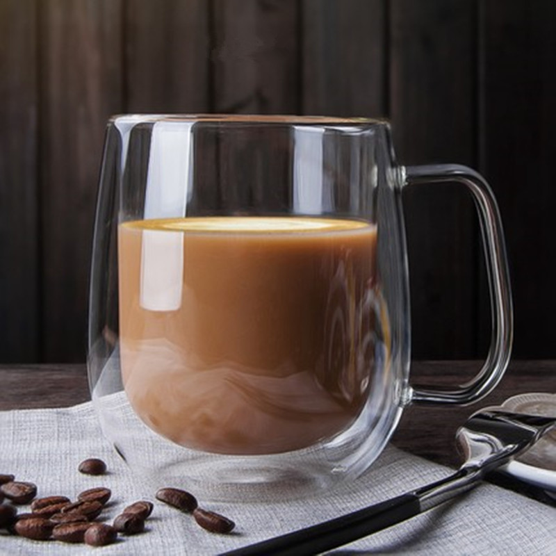 Lemon Tea Coffee - Taza de vidrio de doble pared