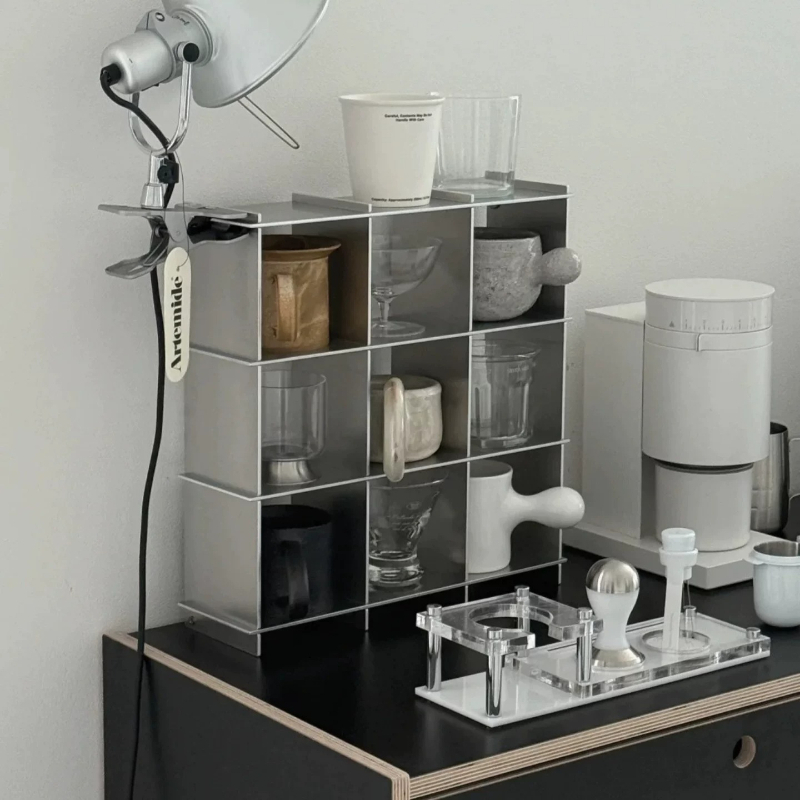 Coffee Tea Stand - Estante Minimalista de Aluminio para Tazas,