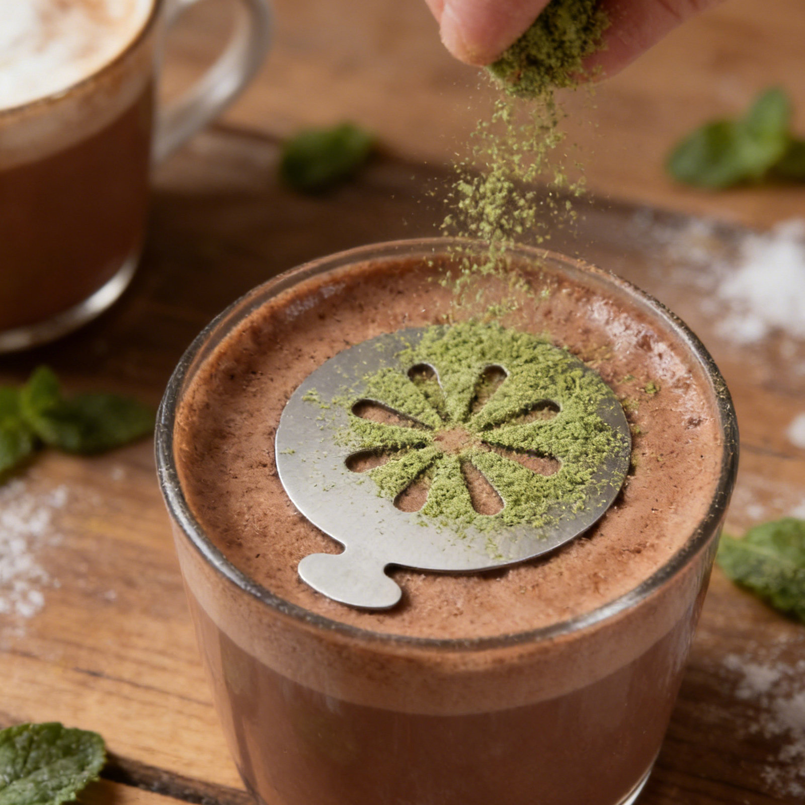 Coffee Stencil Art - Plantillas Reutilizables de Acero Inoxidable para