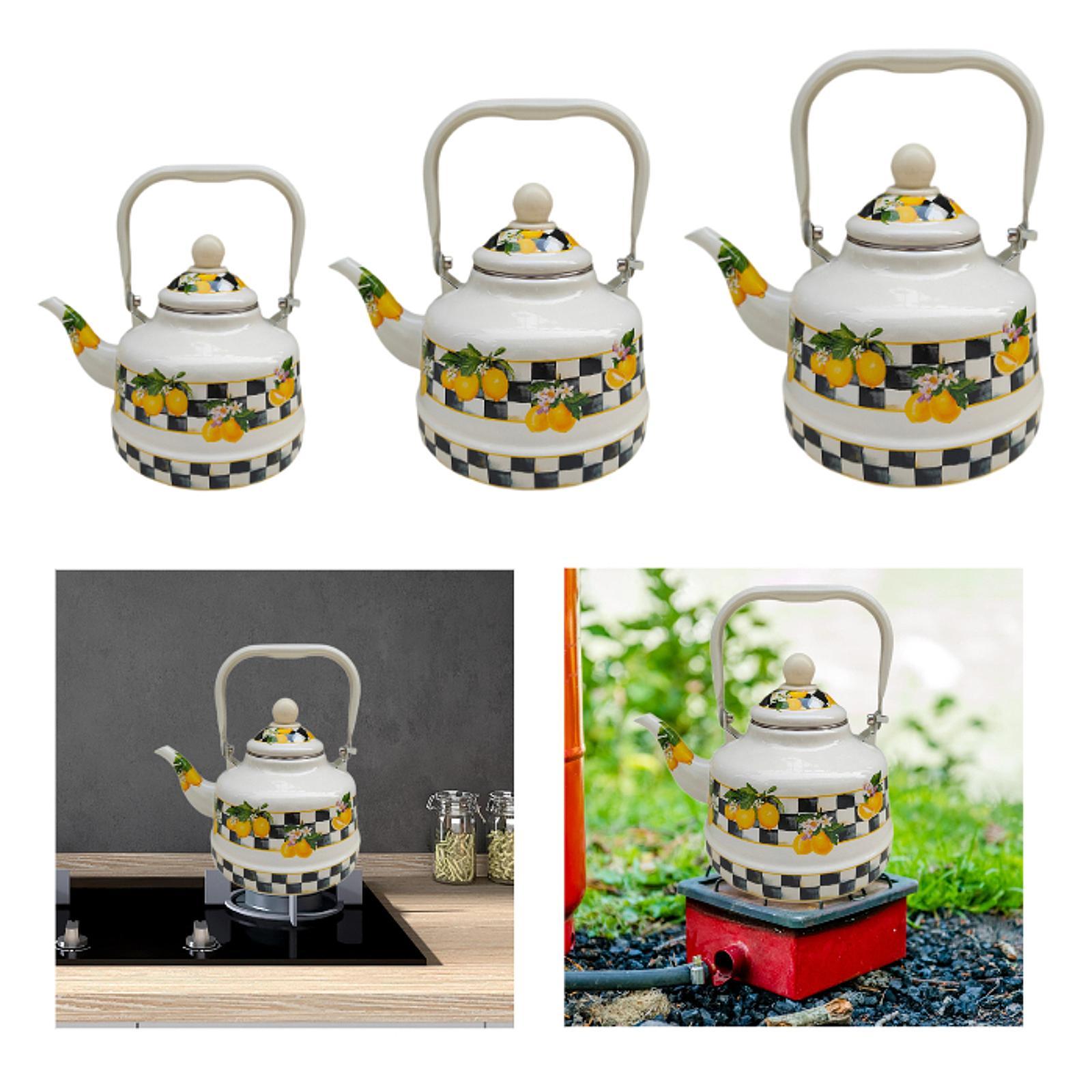 Lemon Tea Coffee - Tetera de Esmalte Única, Jarra para