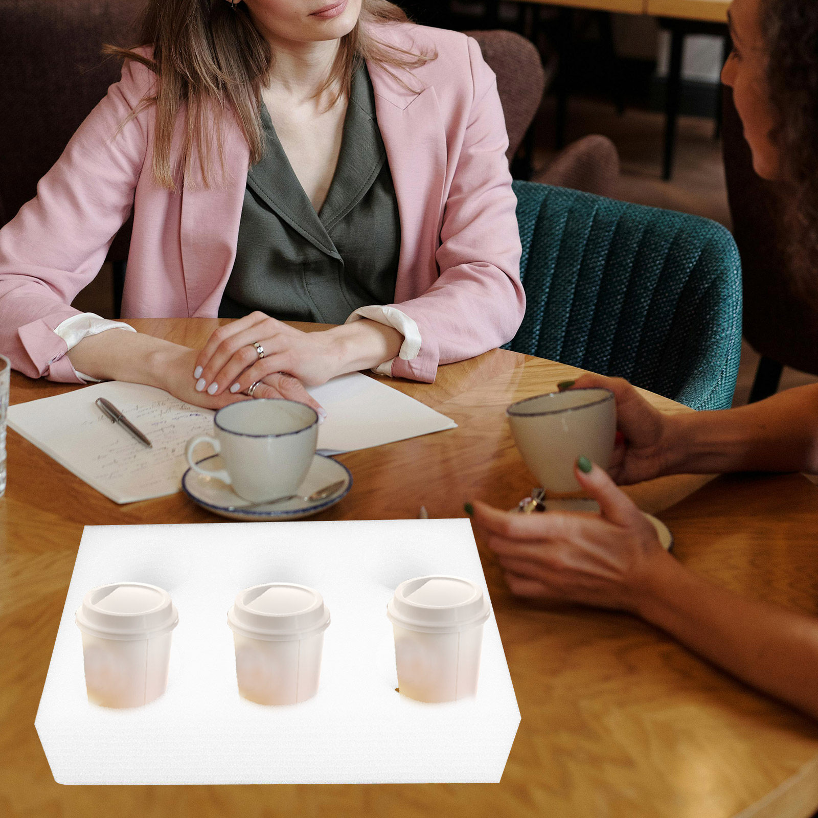 Coffee Tea Uses - Portavasos de 2 piezas con múltiples