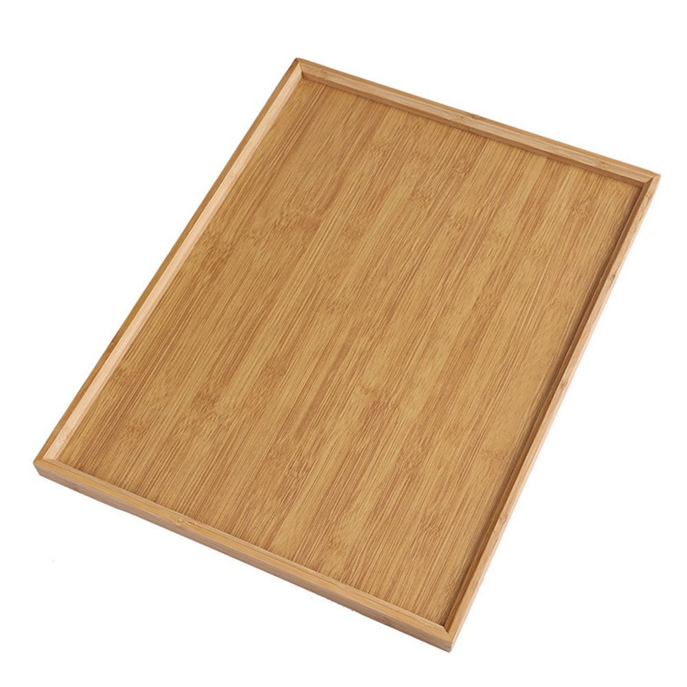 Coffee Tea Stand - Bandeja Decorativa de Bambú Natural, Bandeja