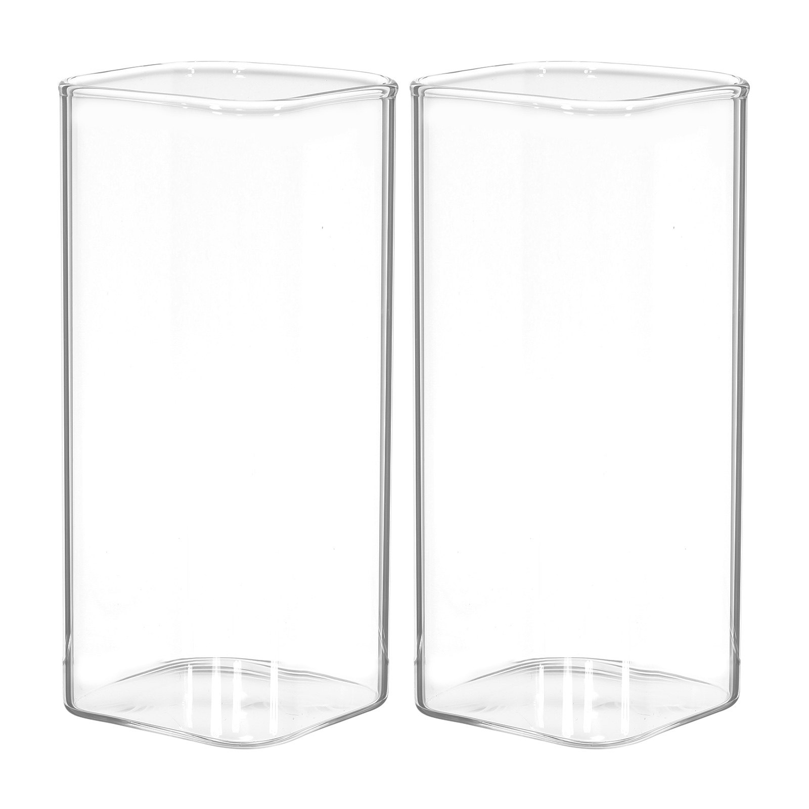 Coffee Tea Uses - 2 tazas elegantes de vidrio para