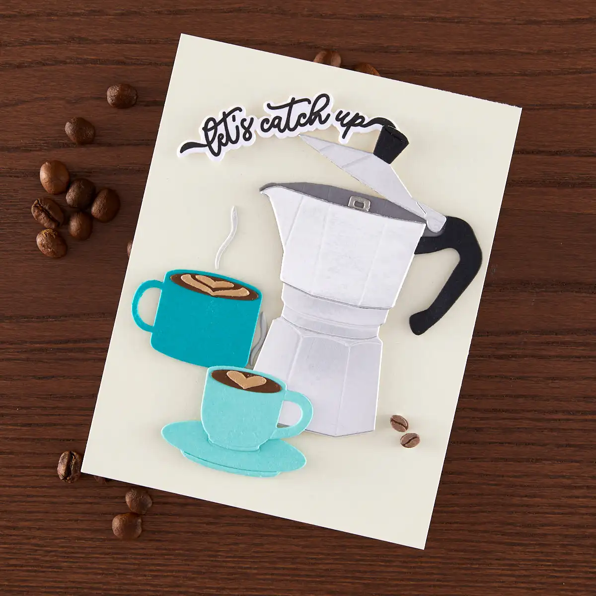 Coffee Stencil Art - Troqueles de corte metálicos con diseño