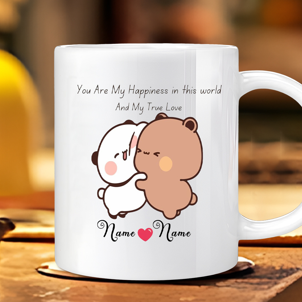Coffee Or Tea Please - Taza Romántica Personalizada para Parejas, Taza