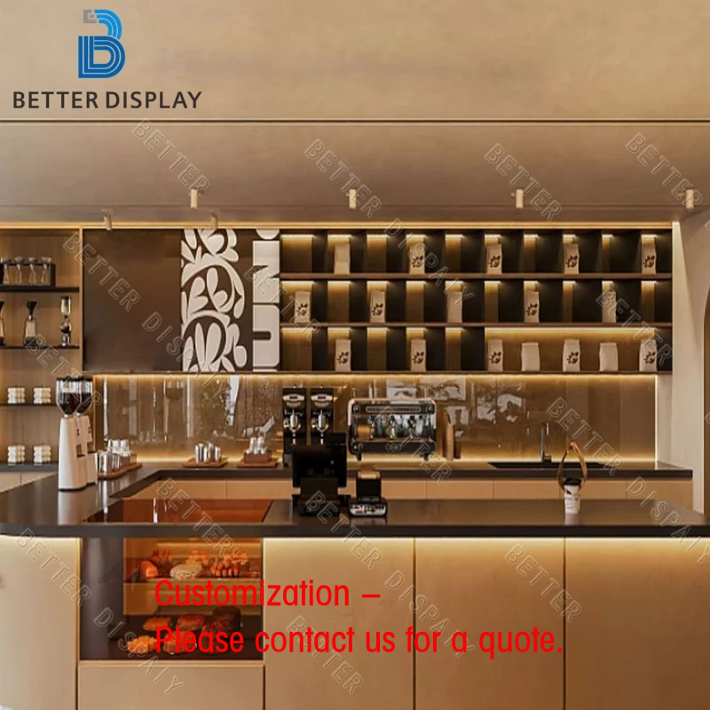 Coffee Tea And Company - Mostrador de Recepción Personalizado y Moderno