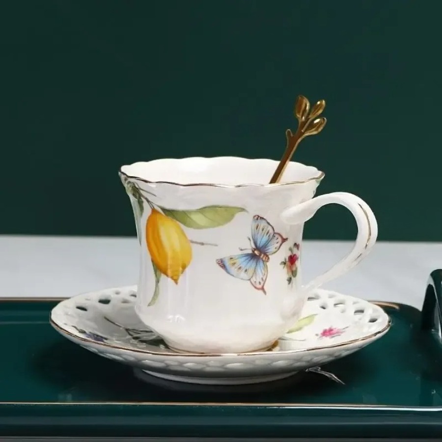 Lemon Tea Coffee - Juego de tazas de té de