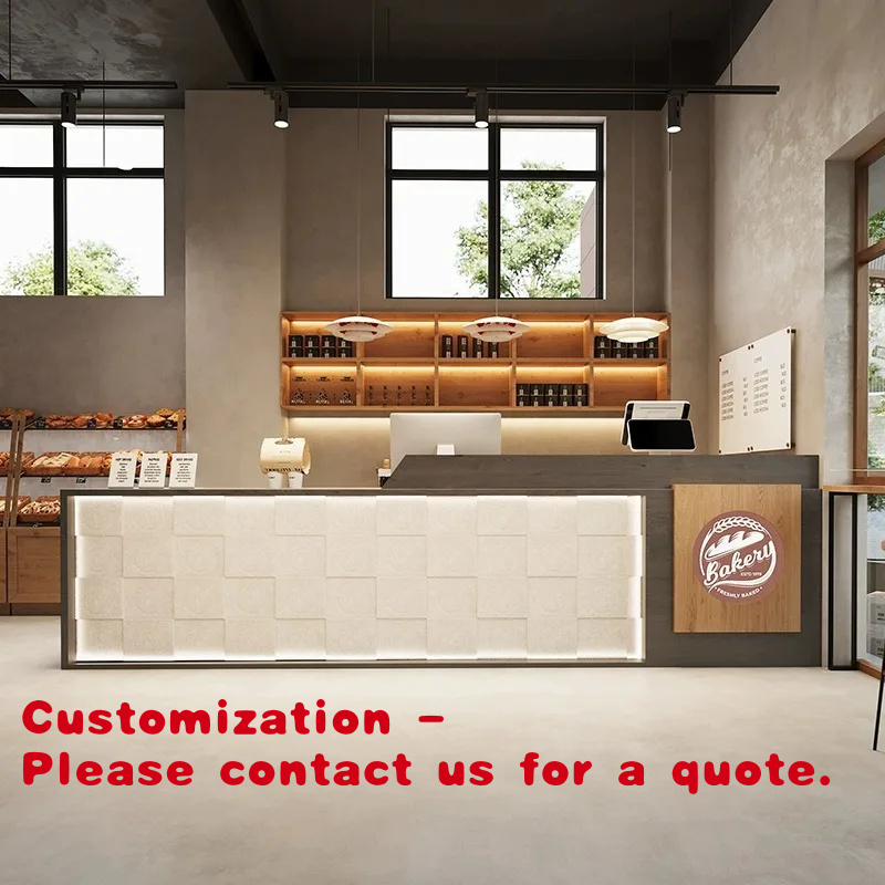 Coffee Tea And Company - Mostrador de Recepción Personalizable, Vitrina para