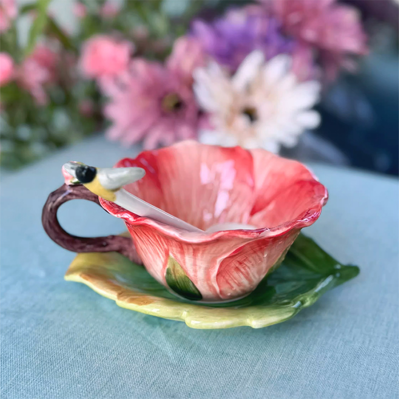 Coffee Or Tea Please - Taza de café de flores de