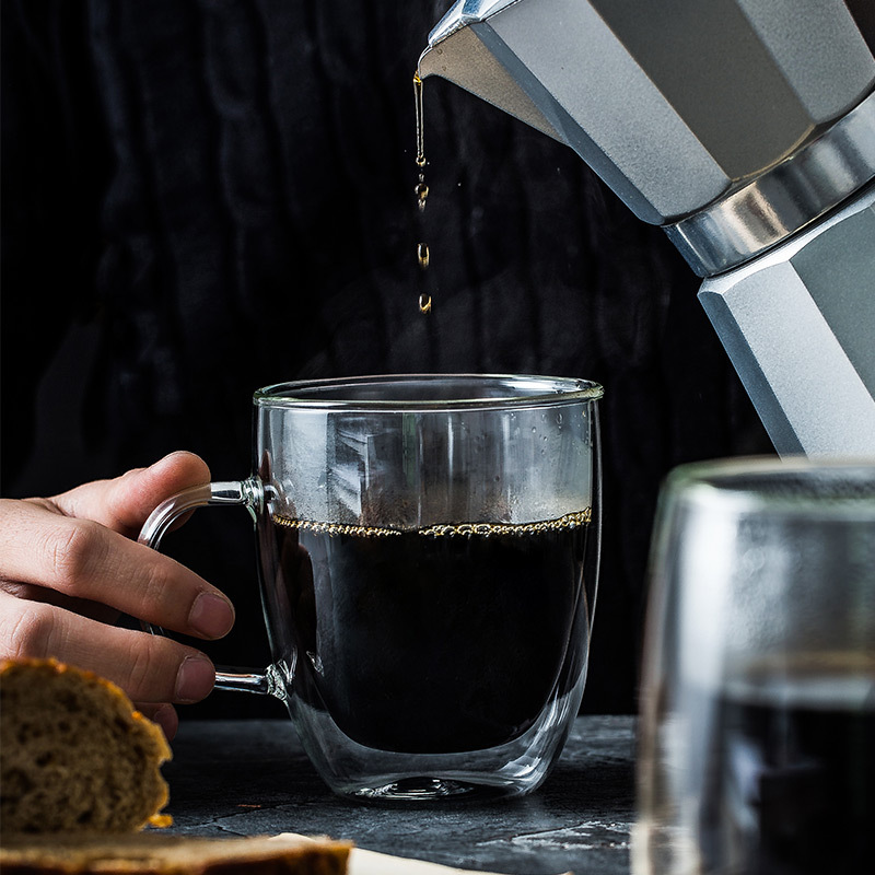 Taza de vidrio de doble pared  - Lemon Tea Coffee reseña y precio