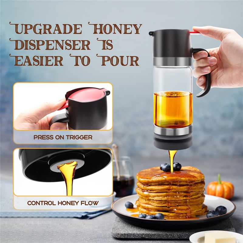 Dispensador de miel de vidrio  - Coffee Or Tea Please reseña y precio