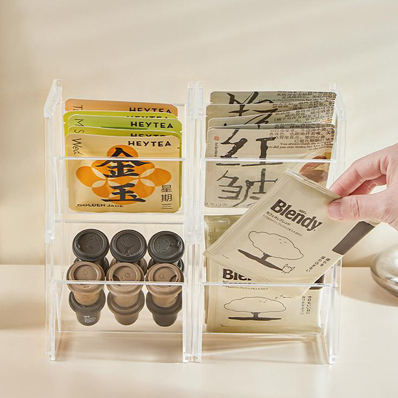 Organizador vertical apilable  - Coffee Tea Box reseña y precio