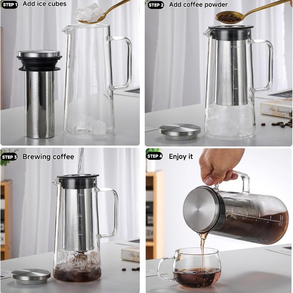 Jarra de Vidrio para Café Frío - Cold Brew Jar reseña y precio