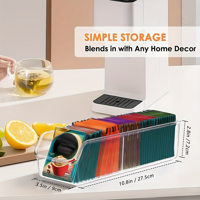 Caja organizadora transparente - Coffee Tea Box reseña y precio