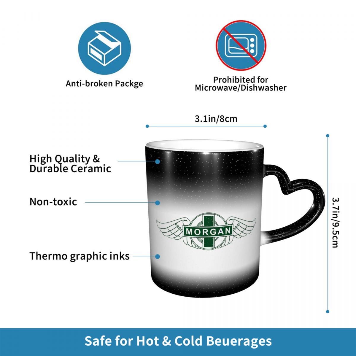 Taza de la empresa Morgan Moto - Coffee Tea And Company reseña y precio