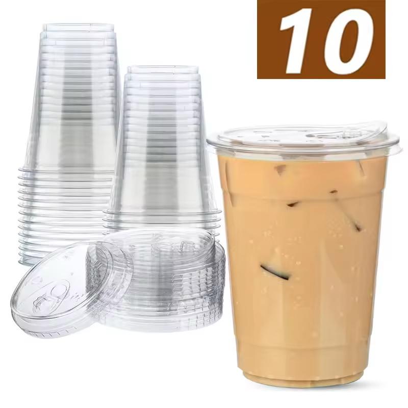 Paquete de 10 Vasos Desechable - Lemon Tea Coffee reseña y precio