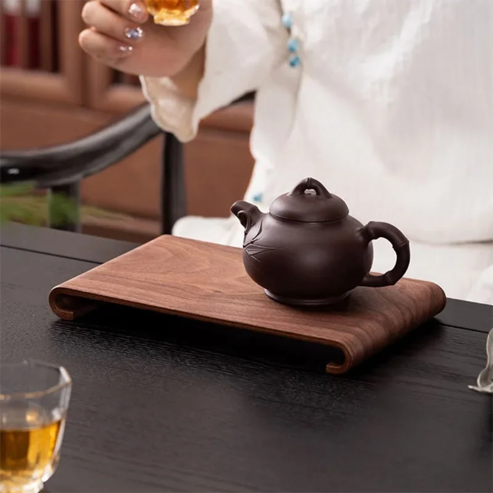 Bandeja de madera para té y ca - Coffee Tea Stand reseña y precio