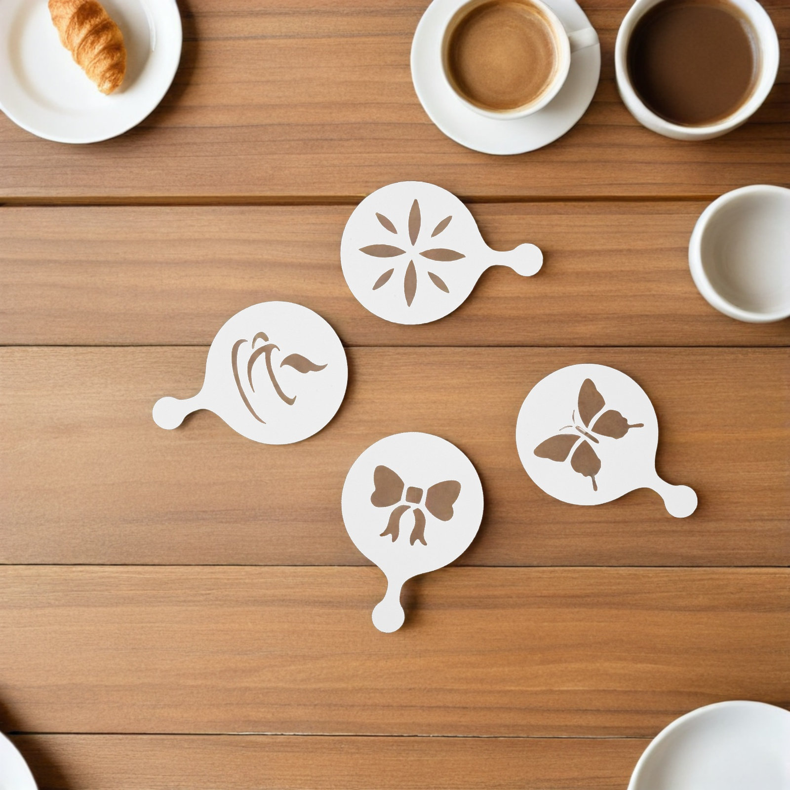 8 Plantillas Reutilizables de  - Coffee Stencil Art reseña y precio