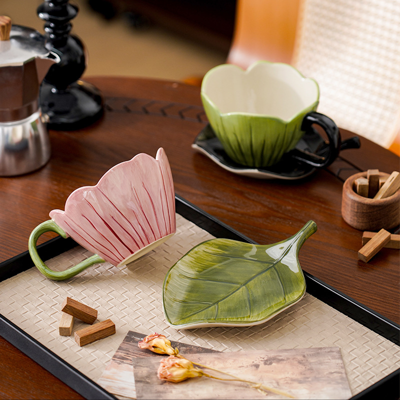 Juego de platos y tazas de caf - Coffee Tea And Leaf reseña y precio