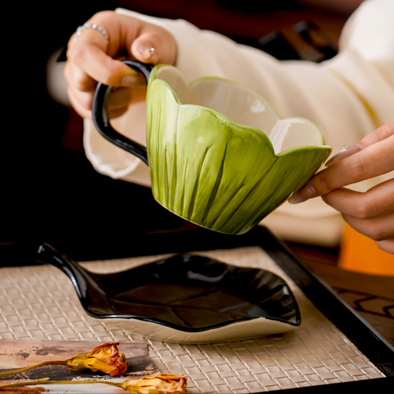Juego de platos y tazas de caf - Coffee Tea And Leaf reseña y precio