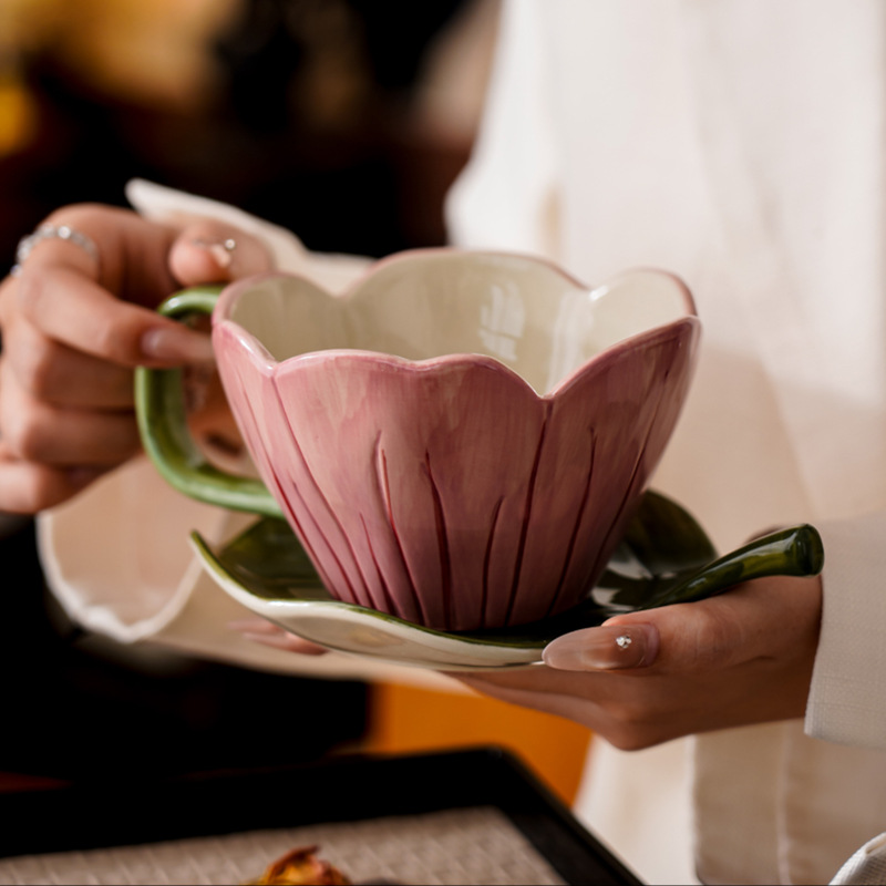 Juego de platos y tazas de caf - Coffee Tea And Leaf reseña y precio
