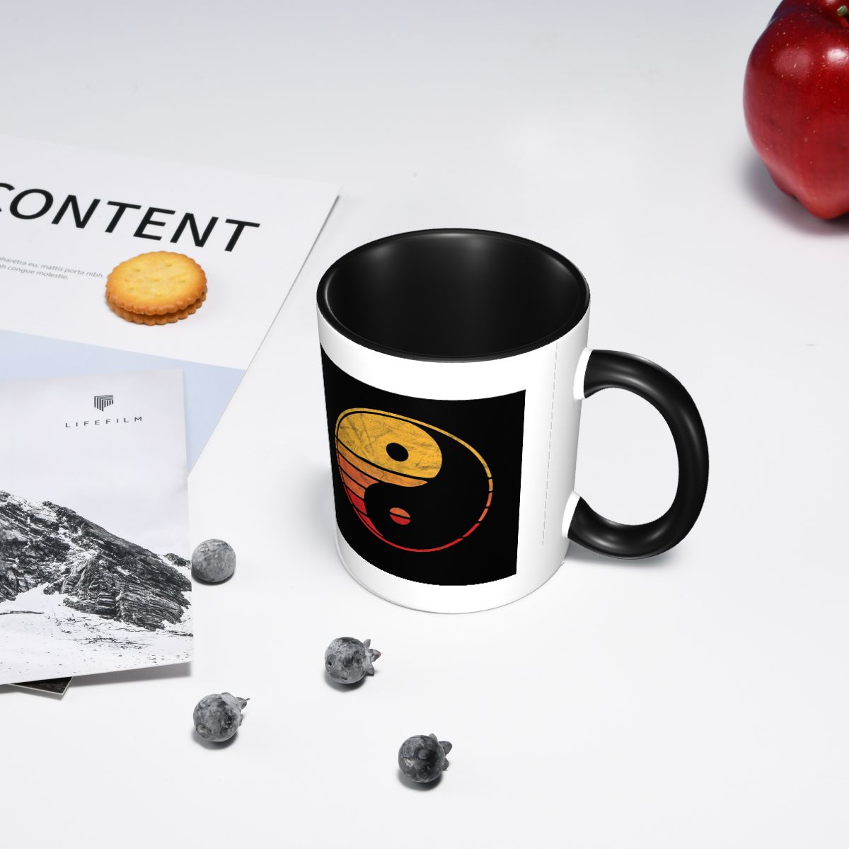 Taza de sol minimalista Vintag - Coffee Tea Yin Yang reseña y precio