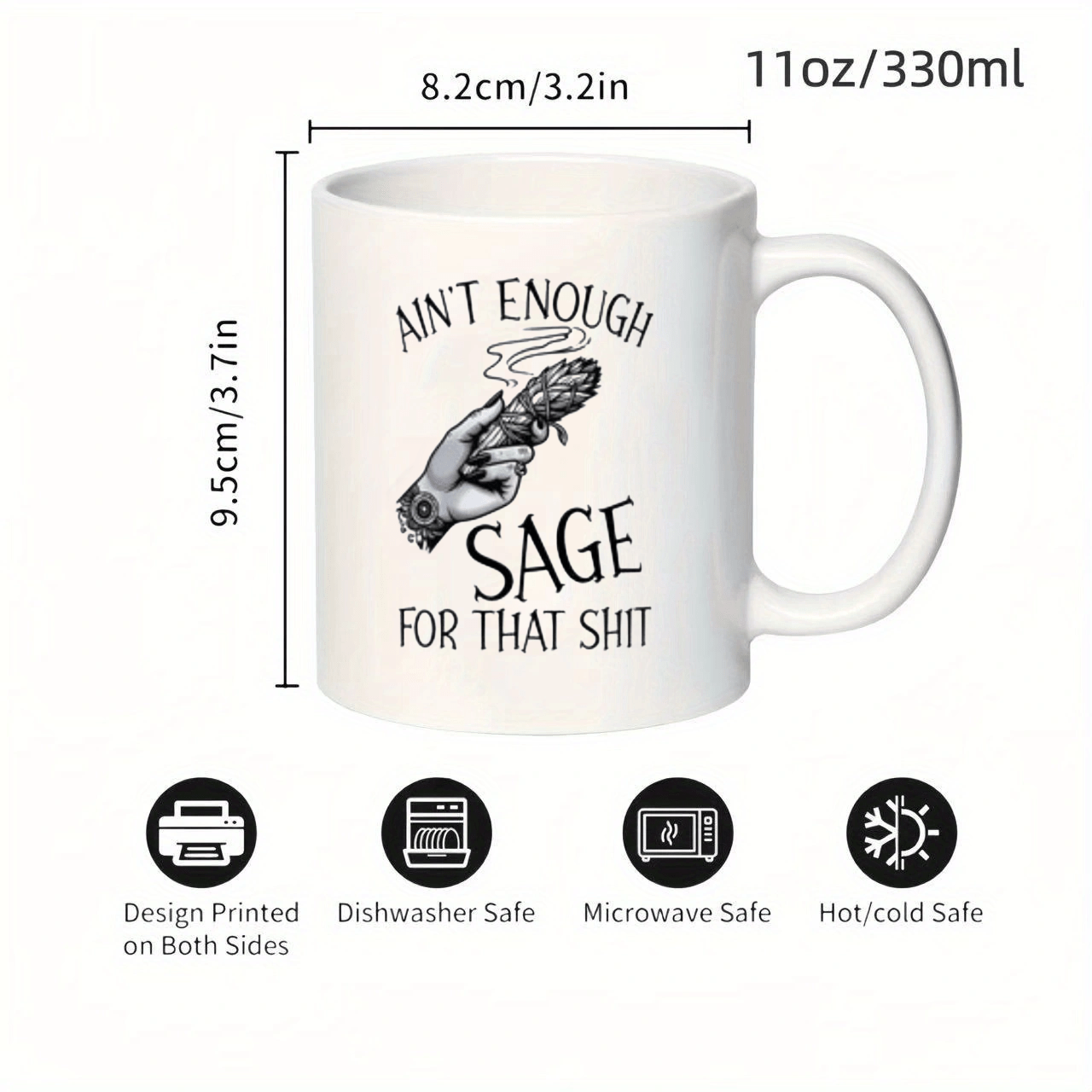 Taza de Cerámica Ain't Enough  - Coffee Or Tea Please reseña y precio