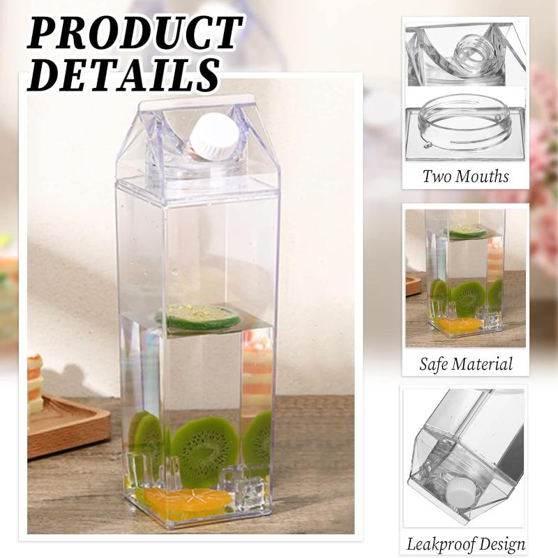 Botella de leche transparente  - Coffee Tea Box reseña y precio