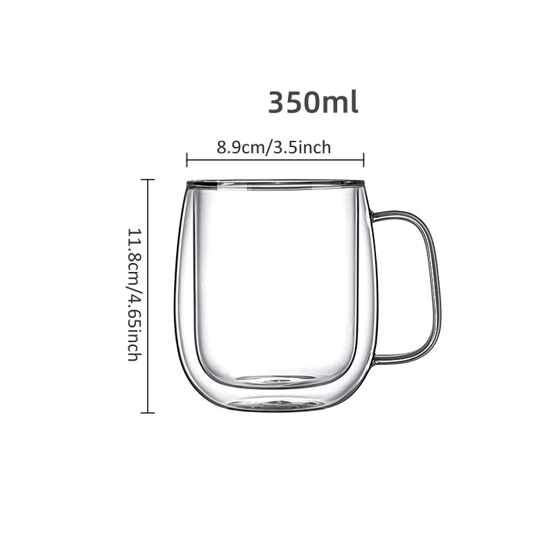 Taza de cristal de doble pared - Lemon Tea Coffee reseña y precio