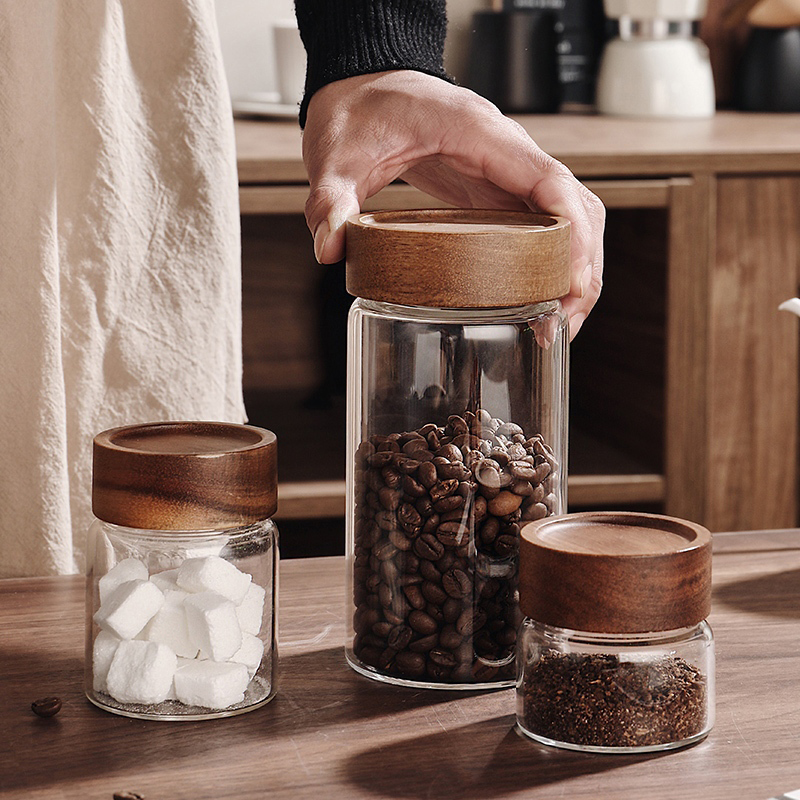 Frasco de Vidrio Hermético con - Coffee Tea Bean reseña y precio