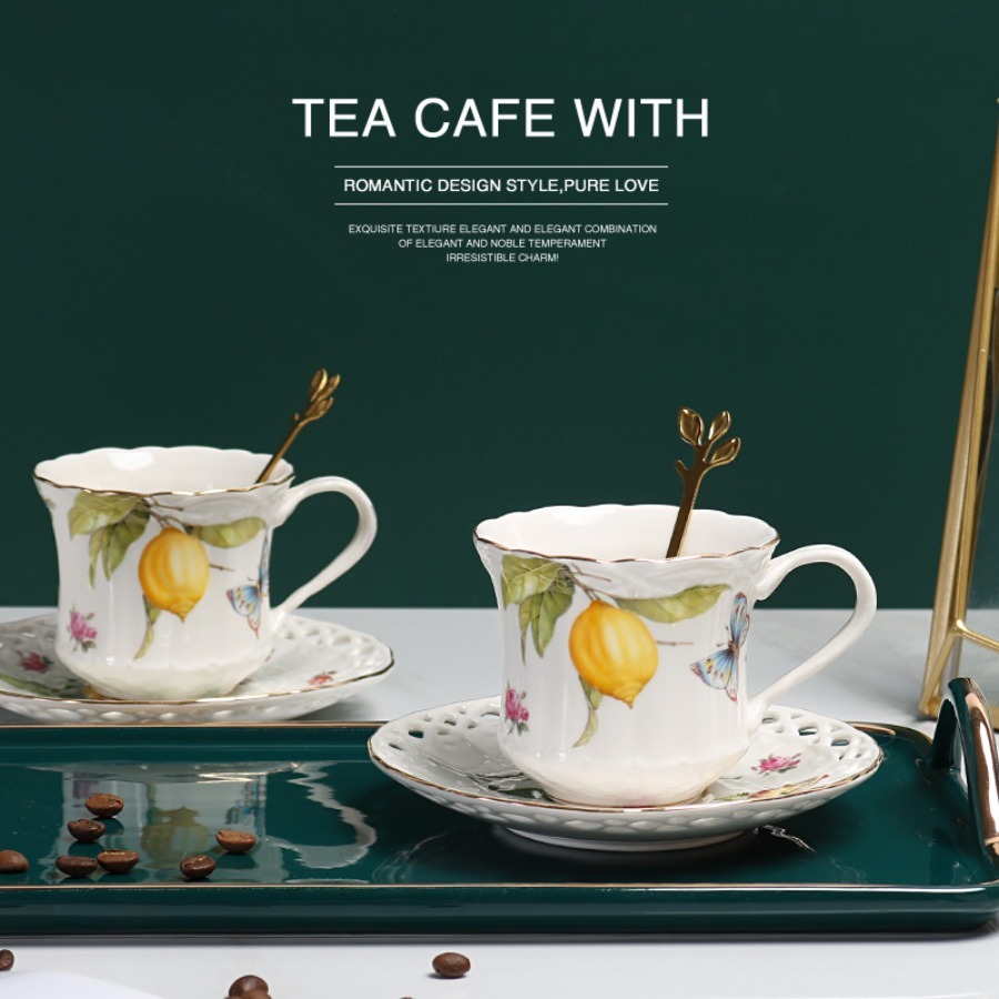 Juego de tazas de té de estilo - Lemon Tea Coffee reseña y precio