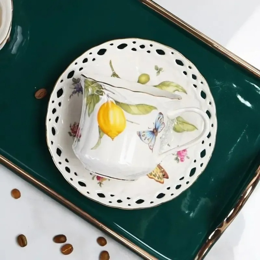 Juego de tazas de té de estilo - Lemon Tea Coffee reseña y precio