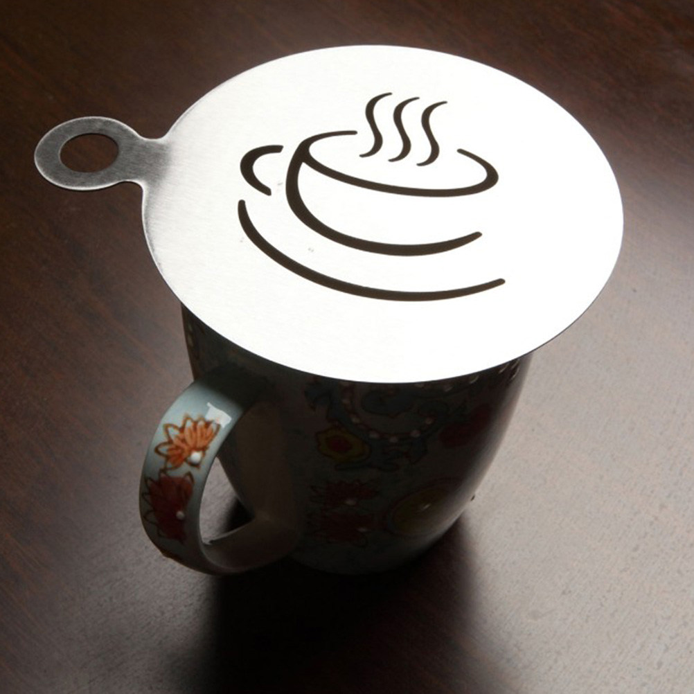 2 Plantillas de Acero Inoxidab - Coffee Stencil Art reseña y precio