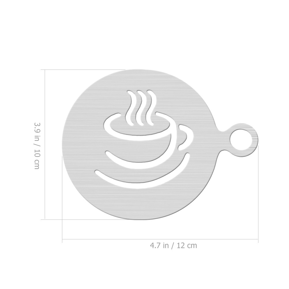 2 Plantillas de Acero Inoxidab - Coffee Stencil Art reseña y precio