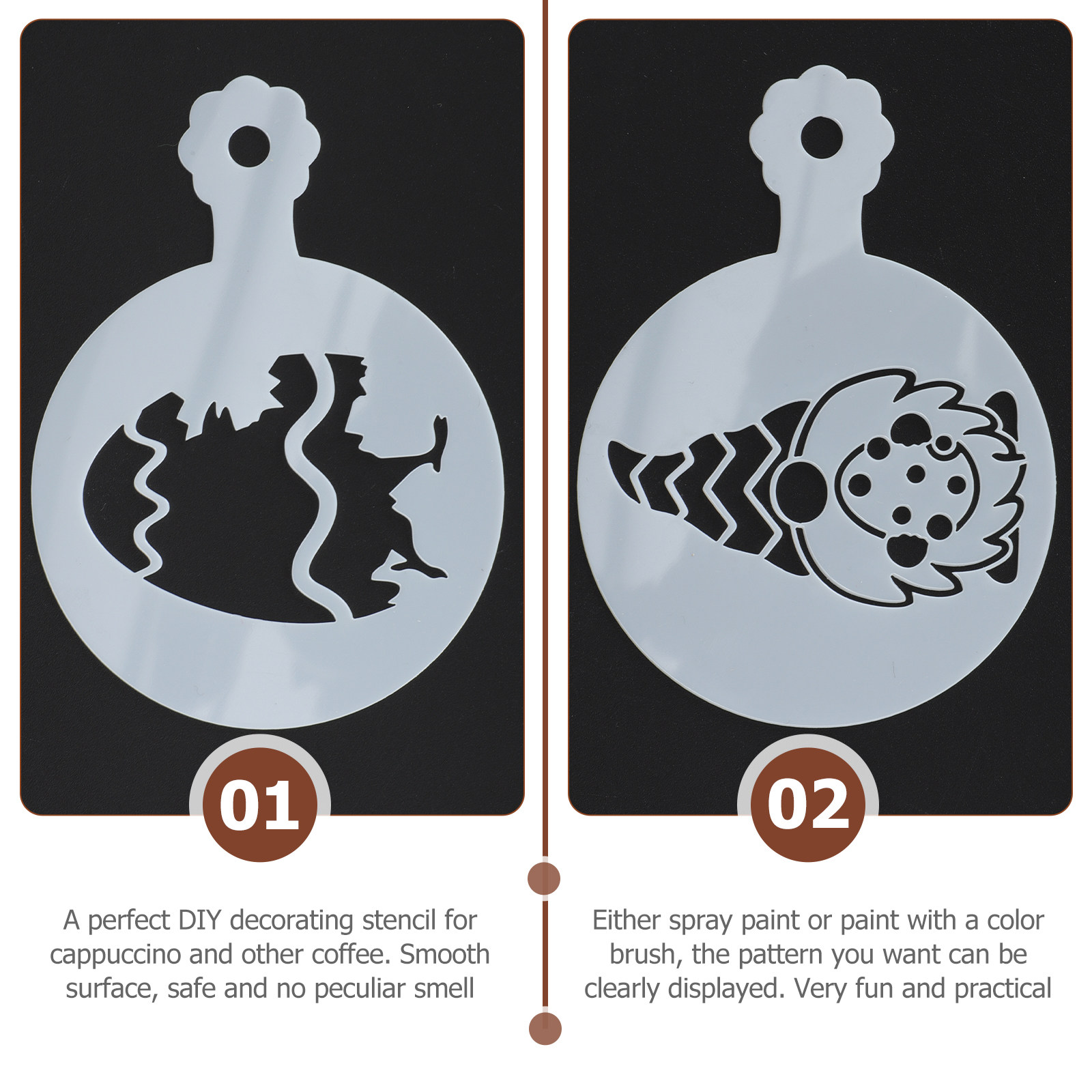 Juego de 30 plantillas para ca - Coffee Stencil Art reseña y precio