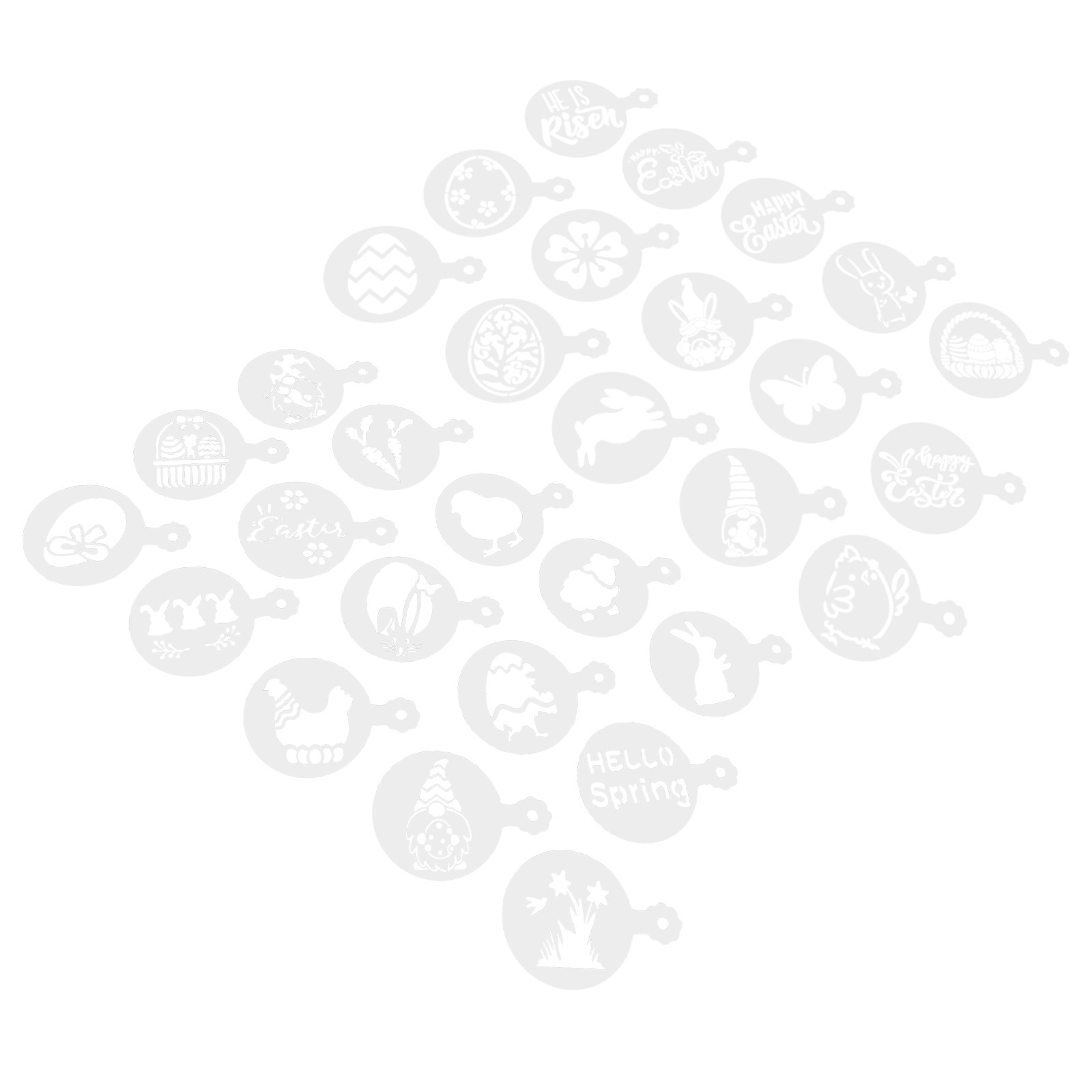 Juego de 30 plantillas para ca - Coffee Stencil Art reseña y precio