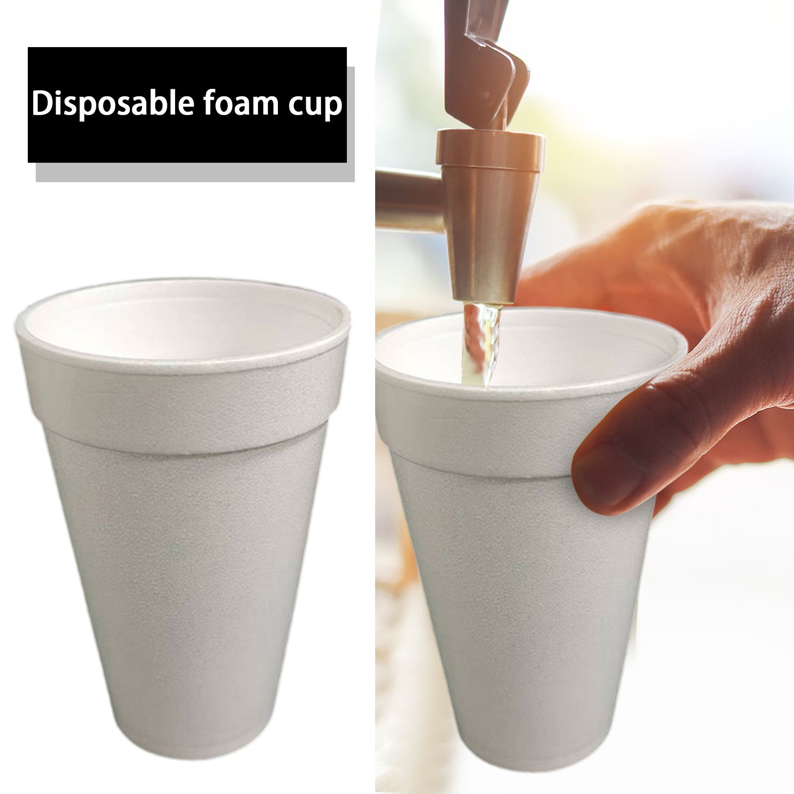 Vaso de papel desechable blanc - Coffee Tea And Company reseña y precio