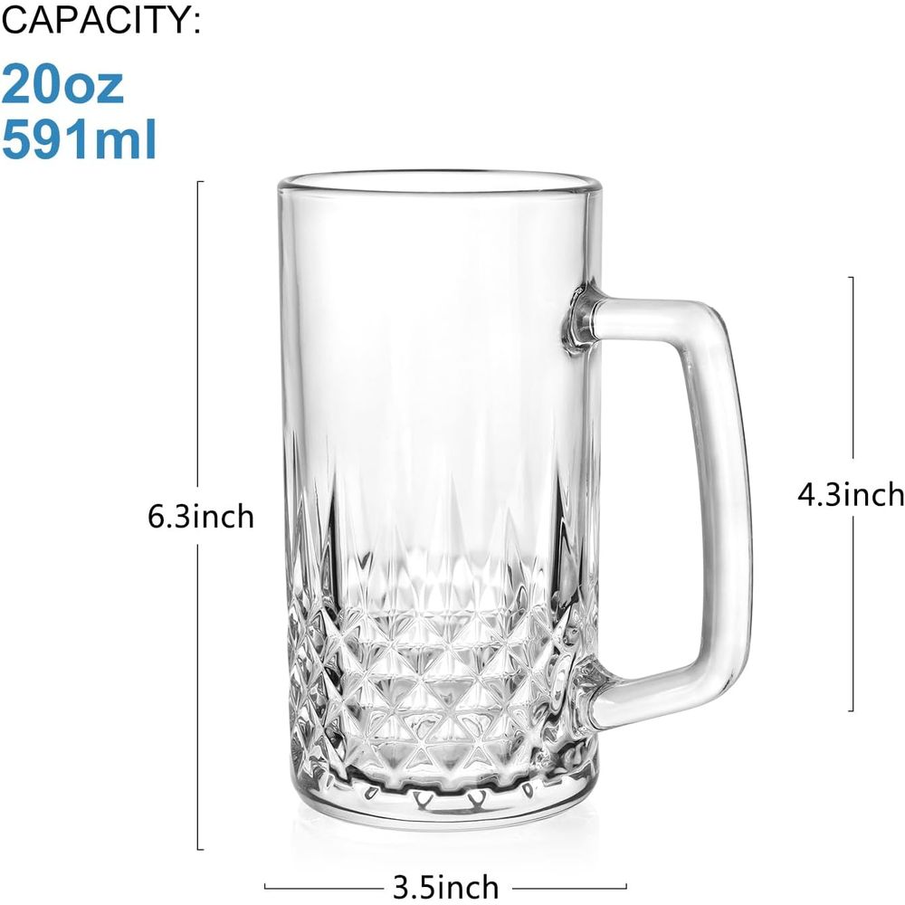 Juego de 4 Tazas de Vidrio Res - Coffee Or Tea Please reseña y precio